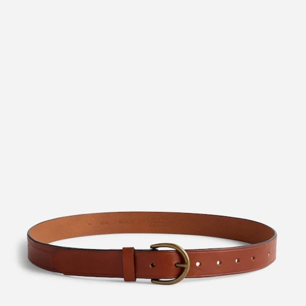 Madewell Perfect Leather Belt Medium Pecan